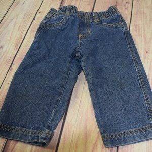 Baby Boys 12 Months Okie Dokie Elastic Waist Jeans